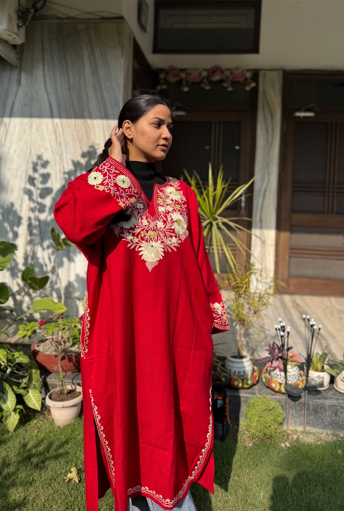 Red Kashmiri Pheran