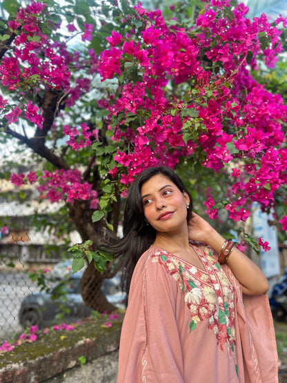 Peach Kaftan Top