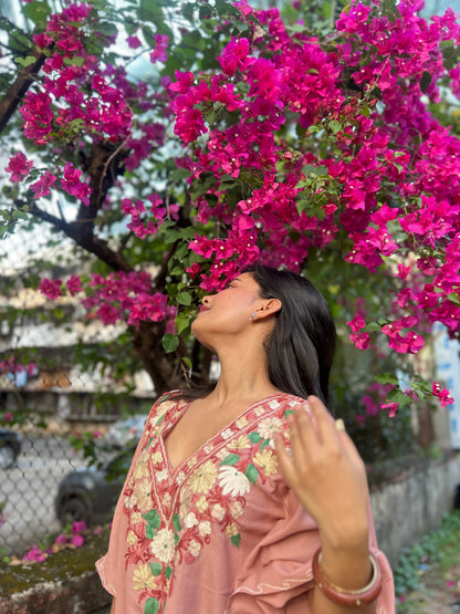 Peach Kaftan Top