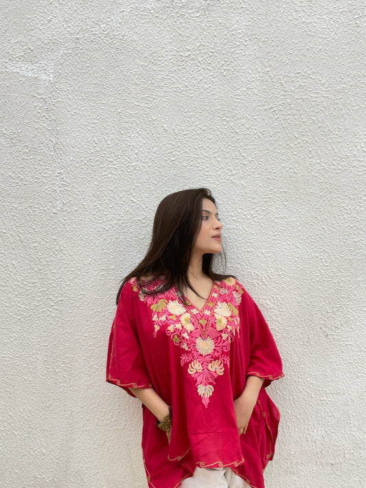 Maroon Kaftan top