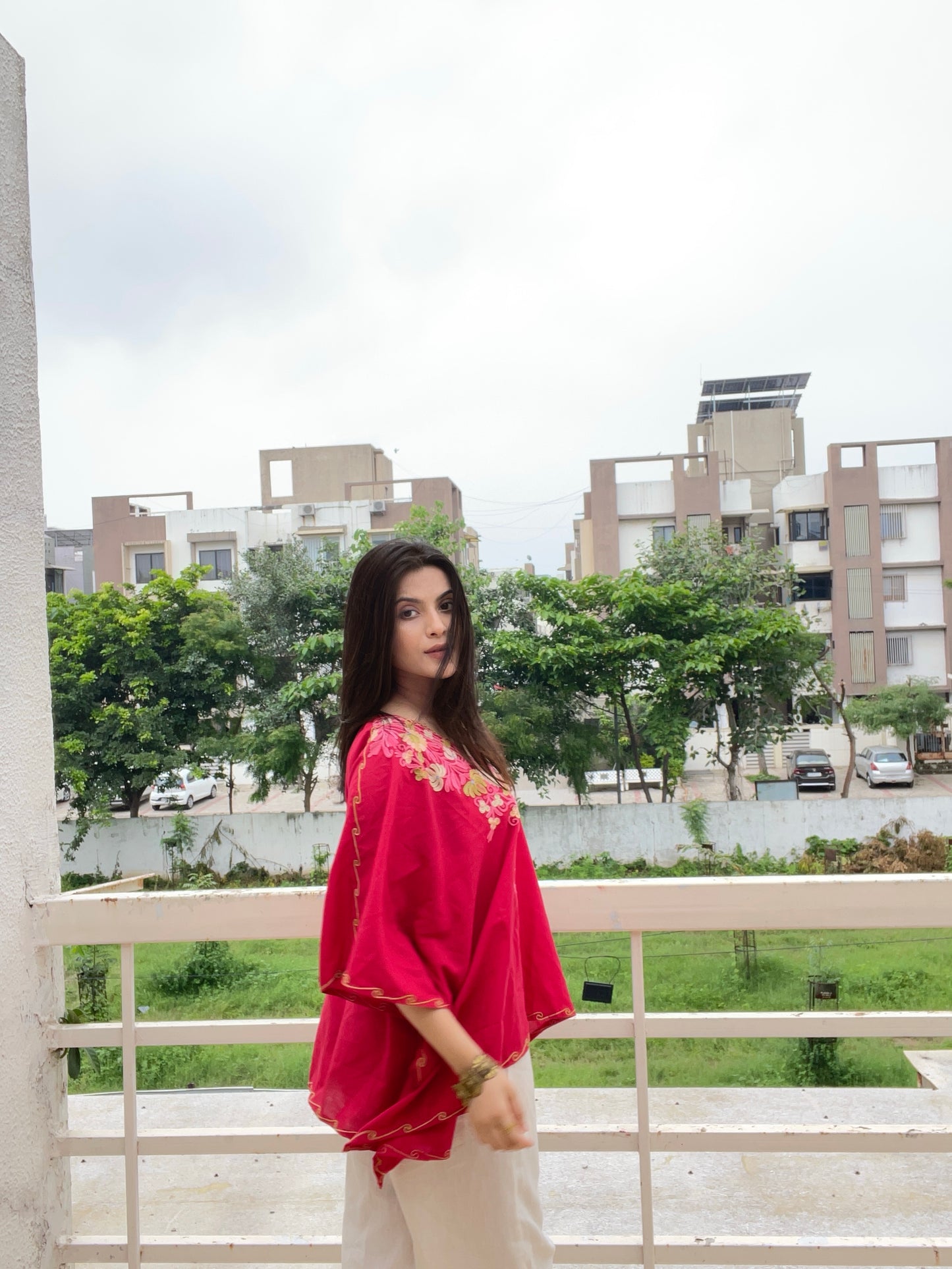 Maroon Kaftan top